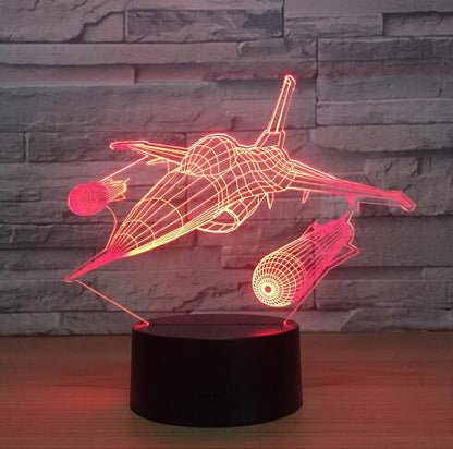 Home Colorful Touch Remote Control 3D LED Visual Light